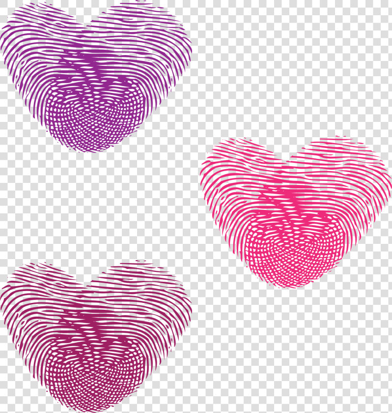 Transparent Blue Hearts Png   Thumbprint Hearts  Png DownloadTransparent PNG