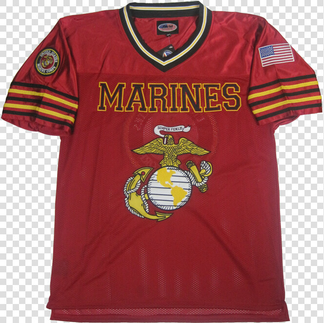 Marines Football Jersey With Usmc Ega Logo   Marines Jersey  HD Png DownloadTransparent PNG