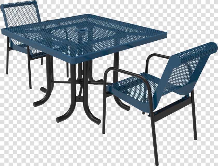 Standard Metal Square Patio Table   Square Expanded Metal Table Png  Transparent PngTransparent PNG