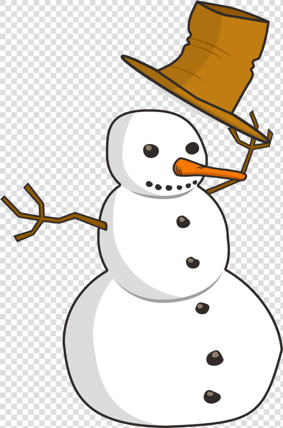 Tip Snowman Big Image   Snowman On Black Background  HD Png DownloadTransparent PNG