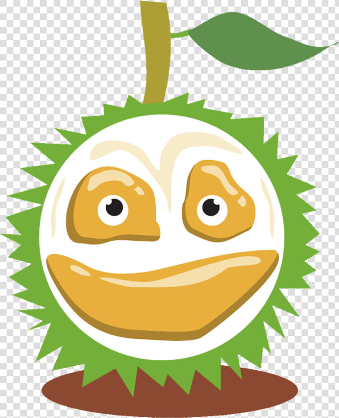 Durian Clipart Happy   Emotivon Durian Png  Transparent PngTransparent PNG