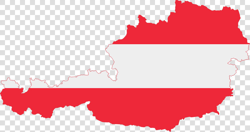 Map Of Austria With Flag Colors   Austria Map With Flag  HD Png DownloadTransparent PNG