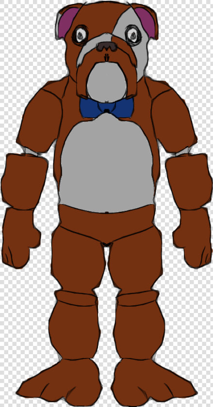 Bulldog Cartoon Muscle Png   Fnaf Bulldog Animatronic  Transparent PngTransparent PNG