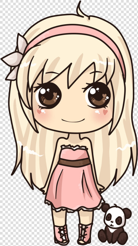 Omg Color Her Hair Brown And She Ll Look Like You  akuney499   Anime Cute Girl Drawing  HD Png DownloadTransparent PNG