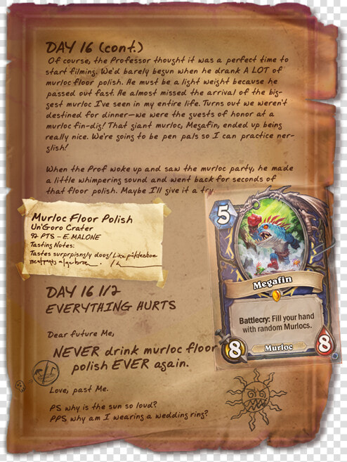 Megafin   Hearthstone Un Goro Quests  HD Png DownloadTransparent PNG