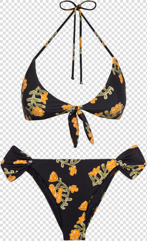 Vix By Paula Hermanny Flower Retro Loop Swimsuit Bikini  HD Png DownloadTransparent PNG