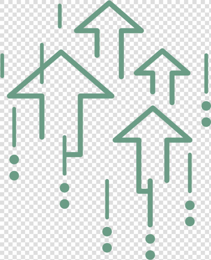 Four Arrows Pointing Up Denoting Kane Business Growth   Upskill Icon In Transparent Background  HD Png DownloadTransparent PNG