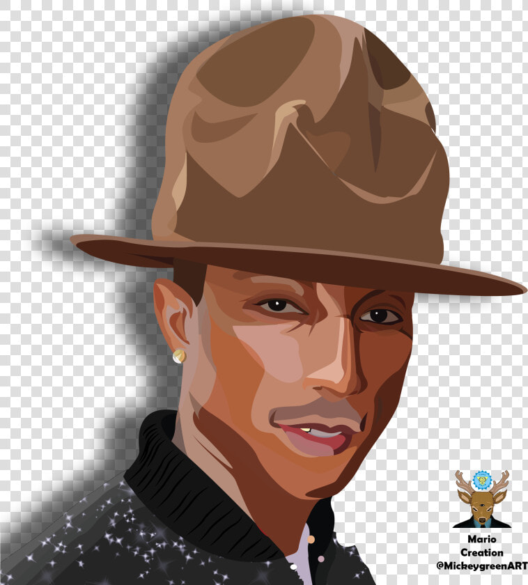 Transparent Pharrell Hat Png   Pharrell Vector  Png DownloadTransparent PNG