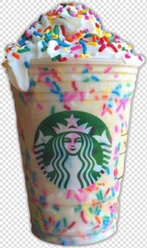 Transparent Starbucks Drink Png   Vanilla Birthday Cake Frappe Starbucks  Png DownloadTransparent PNG