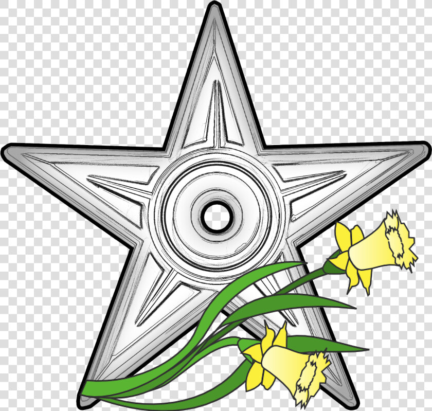 Narcissus Barnstar Hires   Drawing  HD Png DownloadTransparent PNG