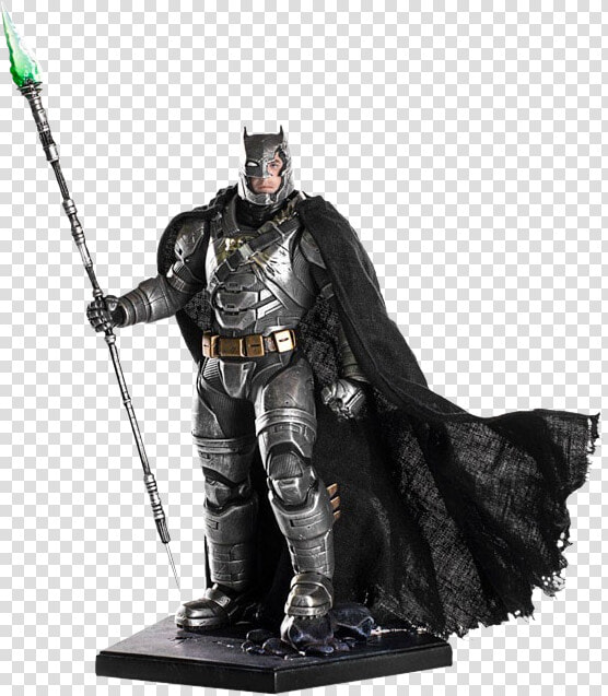 Battle Damaged Armored Batman Iron Studios  HD Png DownloadTransparent PNG