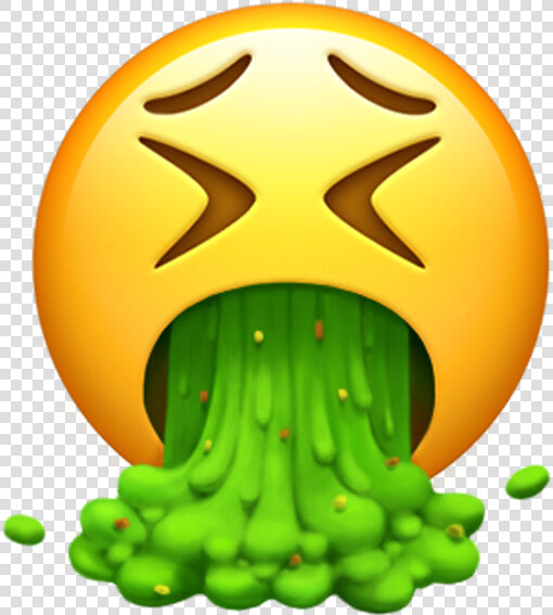 Apple’s Vomit Emoji   New Vomit Emoji  HD Png DownloadTransparent PNG