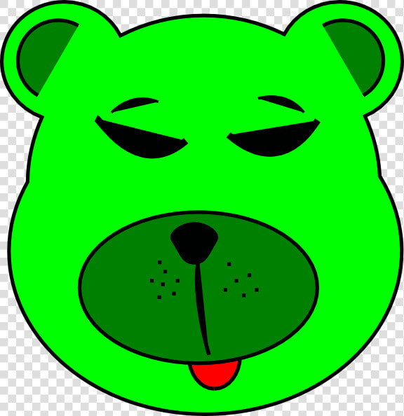 Green Bear Svg Clip Arts   Bear Face Clip Art  HD Png DownloadTransparent PNG