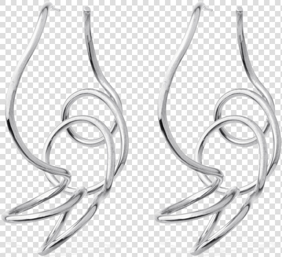 Completedworks Silver Earrings Fossil Whale 0 1   Figure Drawing  HD Png DownloadTransparent PNG