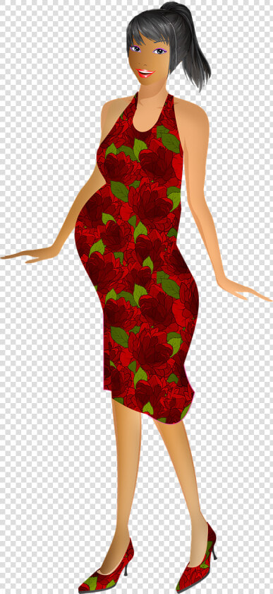 Pregnant Woman Young Pregnancy Free Photo   Cocktail Dress  HD Png DownloadTransparent PNG