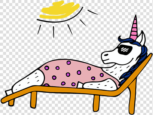 Sunbathing Unicorn  HD Png DownloadTransparent PNG