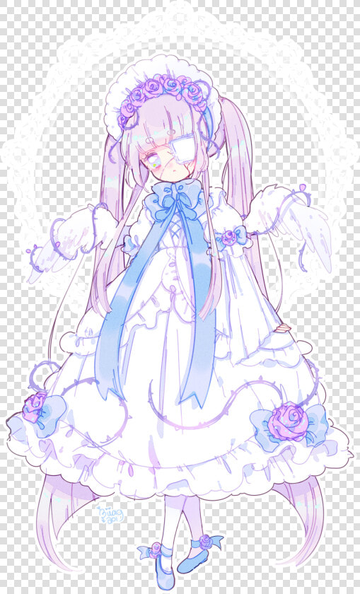 Fallen Angel ♥ Adopt Her Here   Gothic Lolita Anime  HD Png DownloadTransparent PNG