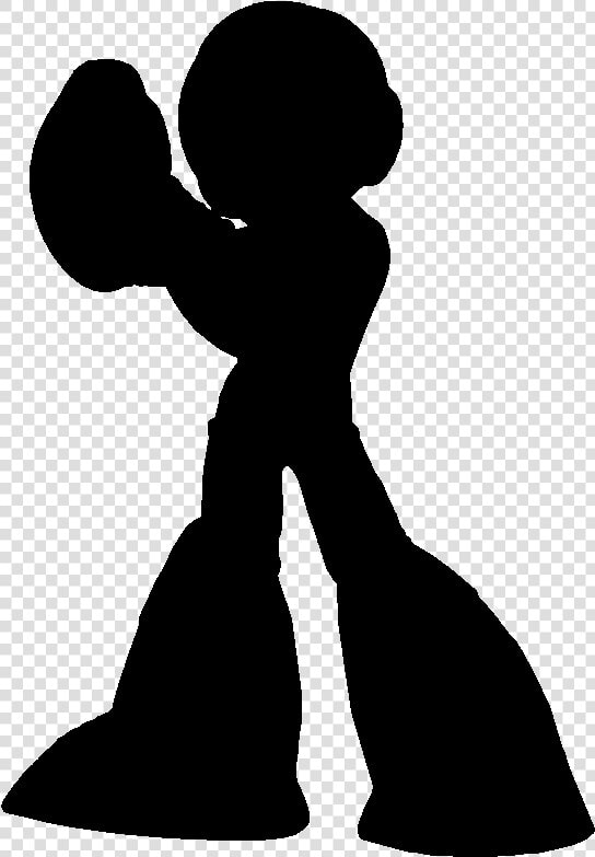 Mega Man Silhouette Super Smash Bros   Silhouette Video Game Character  HD Png DownloadTransparent PNG