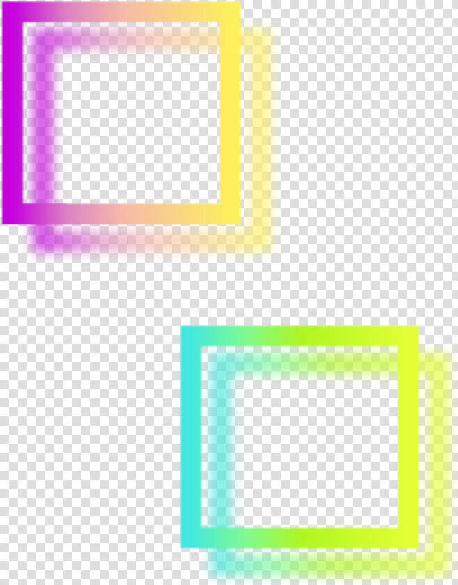  natalya040  square  shadow  neon  border  frame  freetoedit   Border Png Lines For Picsart  Transparent PngTransparent PNG