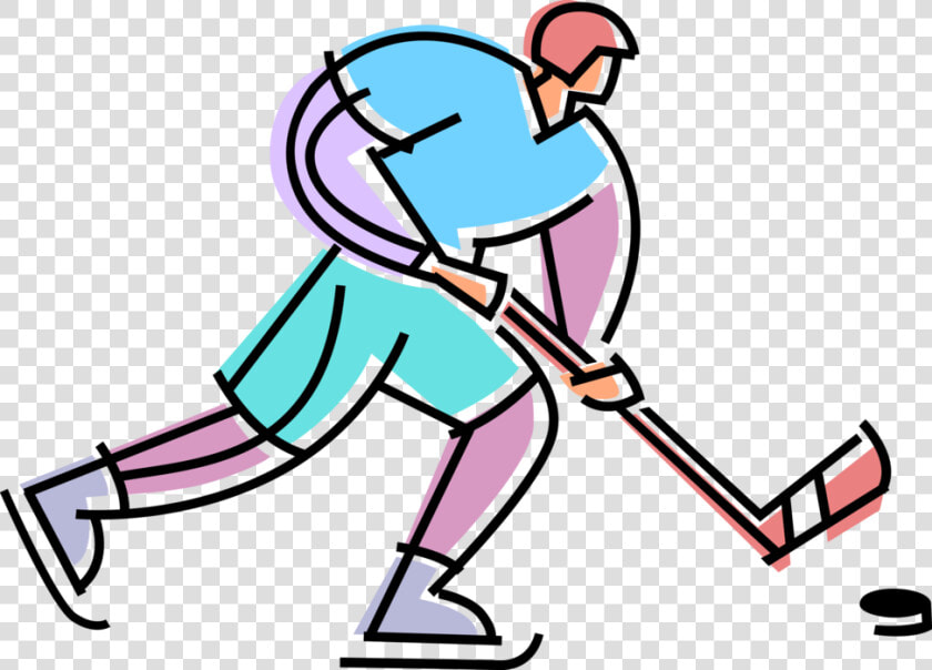 Vector Illustration Of Sport Of Ice Hockey Player Skates   Jogador De Hóquei No Gelo Png  Transparent PngTransparent PNG