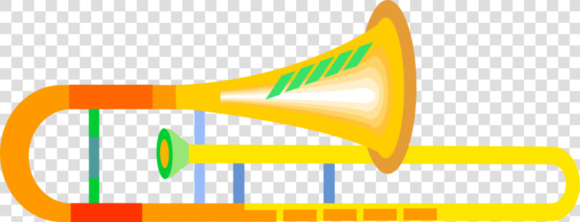 Vector Illustration Of Trombone Brass Musical Instrument   Vuvuzela  HD Png DownloadTransparent PNG