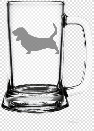 Basset Hound Dog 16oz   Happy Birthday Beer Glass  HD Png DownloadTransparent PNG