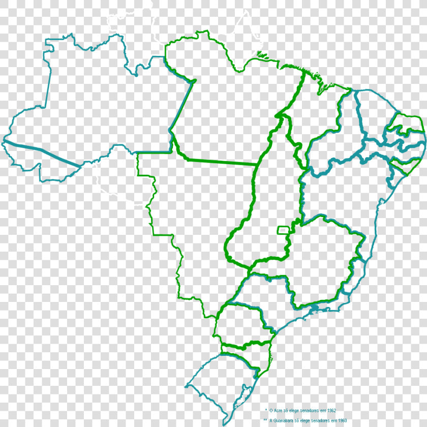 Brazil Political Map Outline  HD Png DownloadTransparent PNG