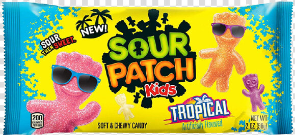 Sour Patch Kids Tropical   Blue Sour Patch Kids  HD Png DownloadTransparent PNG