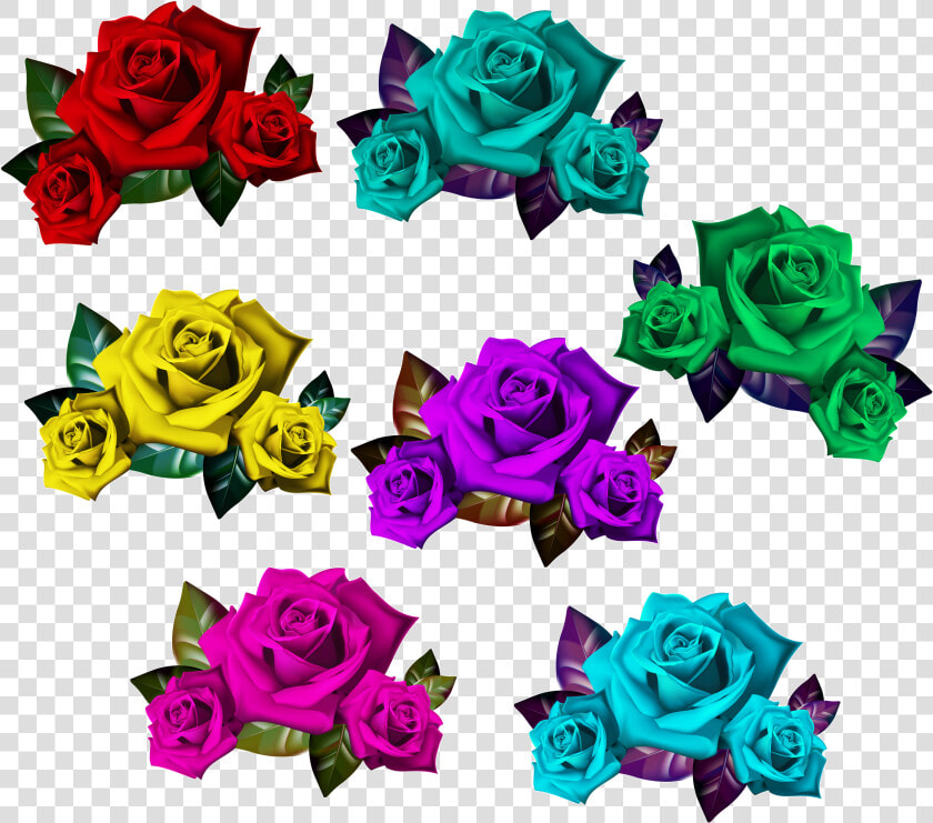 Colorful Romeo Juliet Bouquet Of Roses Frame Clipart   Clip Art  HD Png DownloadTransparent PNG