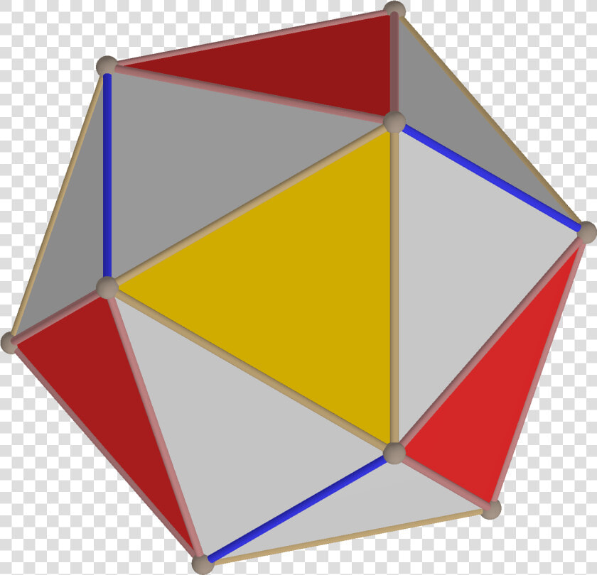 Polyhedron Great Rhombi 4 4 Subsolid Snub Right From   Triangle  HD Png DownloadTransparent PNG