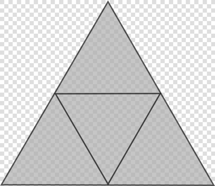 Triangle Cut Into Quarters  HD Png DownloadTransparent PNG