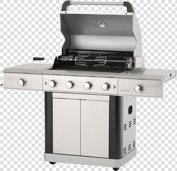 Lifestyle Appliances St Lucia Gas Barbecue Lfs681   Lifestyle St Lucia Deluxe 4 2 Burner Gas Grill Bbq  HD Png DownloadTransparent PNG