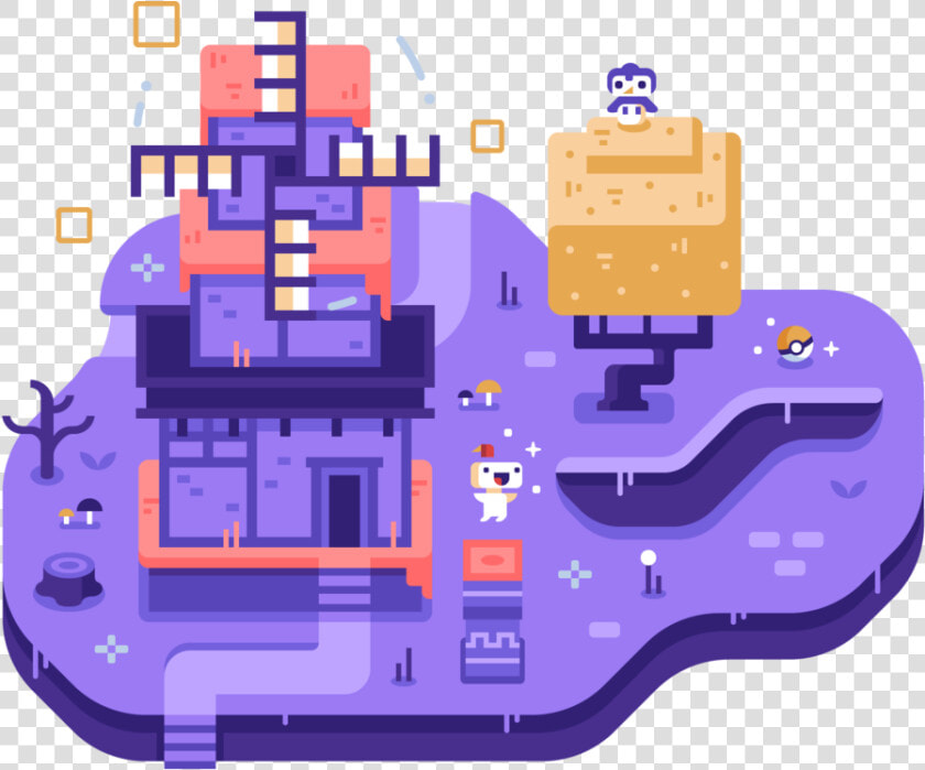 Fez Discord Dioramas Illustrations By Matt Anderson  HD Png DownloadTransparent PNG