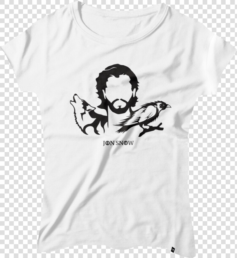 Camiseta Feminina John Snow Mo9072  HD Png DownloadTransparent PNG