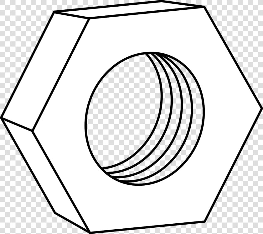 Hex Nut For Bolts Png Images   Icono Tuerca Blanco En Png  Transparent PngTransparent PNG