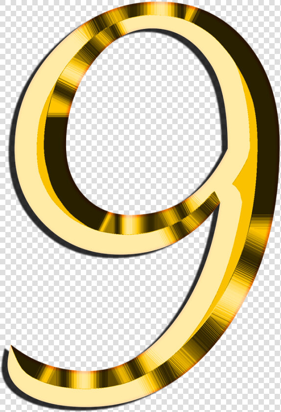 Golden Number   Golden Number 9 Png  Transparent PngTransparent PNG