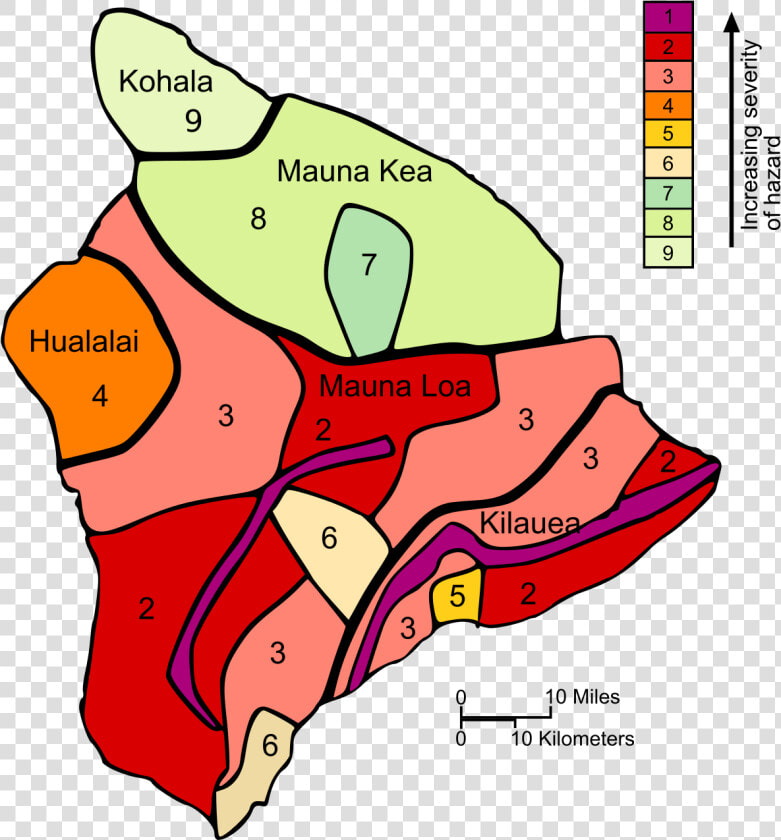 Area Affected By Volcano In Hawaii  HD Png DownloadTransparent PNG