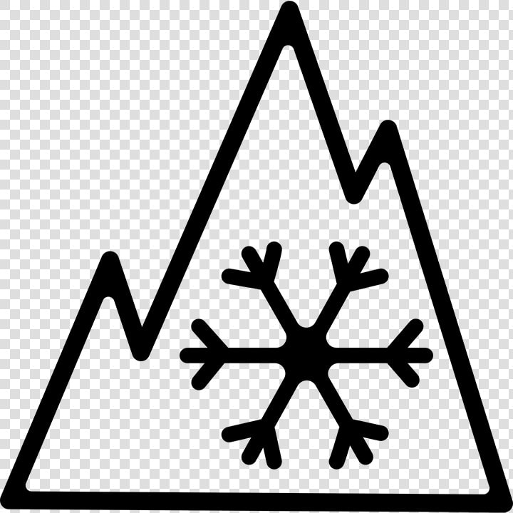 Three peak Snowflake Symbol   Evergreen Snow Tires  HD Png DownloadTransparent PNG