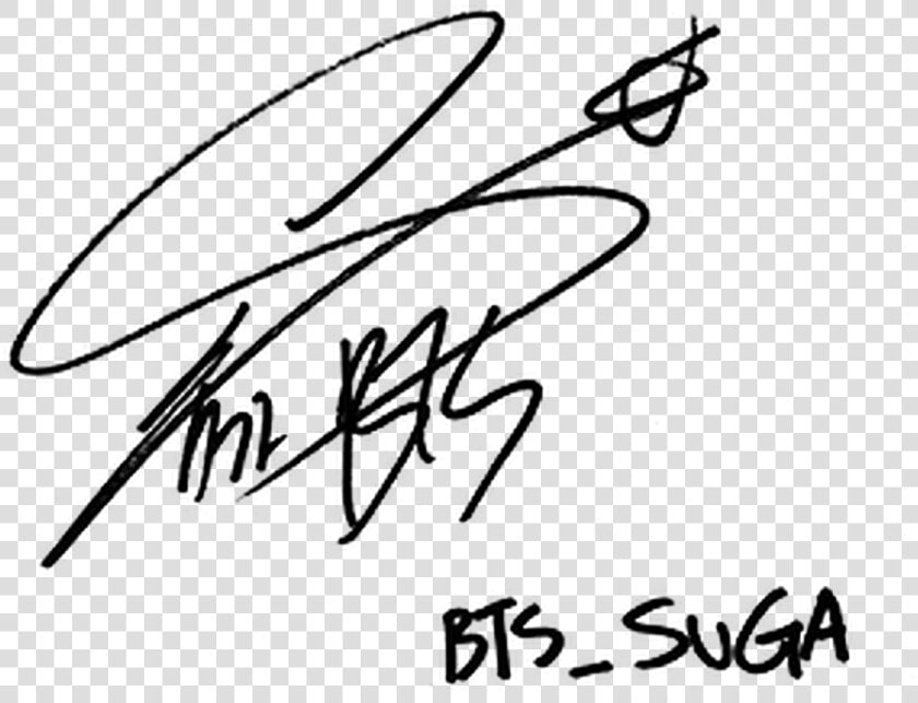 Taehyung Signature Png   Firma De Suga Bts  Transparent PngTransparent PNG