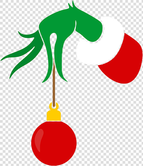 Grinch Hand   Grinch Hand With Ornament  HD Png DownloadTransparent PNG