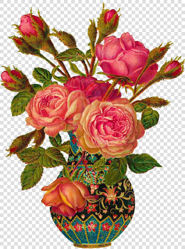 B Bad Orig   Victorian Vase Of Flowers  HD Png DownloadTransparent PNG