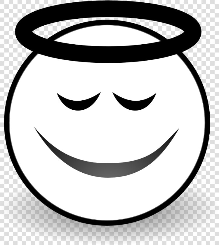 Face Angel Black White Line Art 555px   Emoji Angel Coloring Pages  HD Png DownloadTransparent PNG