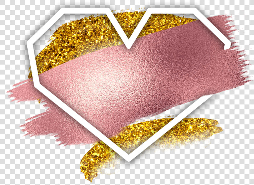  love  heart  rosegold  gold  brush  glitter  geometric   Portable Network Graphics  HD Png DownloadTransparent PNG