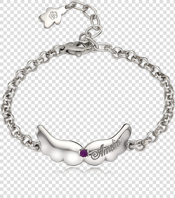 Baby Angel Silver Anti lost Bracelet   Bracelet  HD Png DownloadTransparent PNG