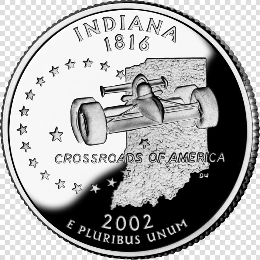 2002 In Proof   Indiana State Quarter  HD Png DownloadTransparent PNG