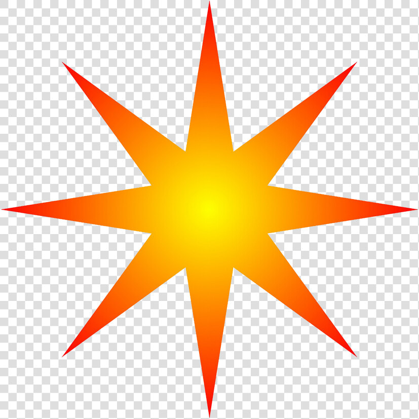 Orange Radial Star Clipart   Juno Astrology Symbol  HD Png DownloadTransparent PNG