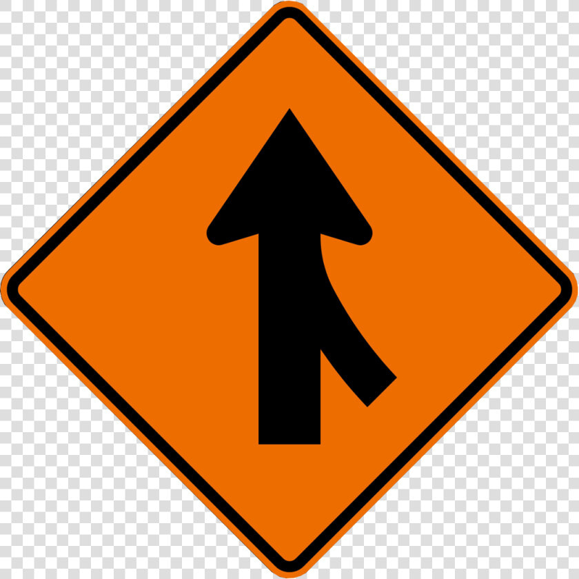 Merge Right Symbol   Merging Traffic Road Sign  HD Png DownloadTransparent PNG