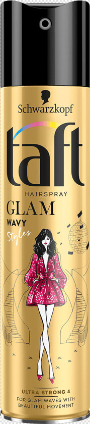 Taft Com Glam Styles Wavy   Taft Лак Для Волос Glam  HD Png DownloadTransparent PNG