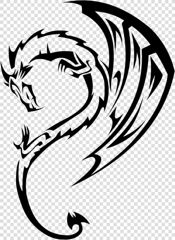 Dragon Tattoo Curved   Dragon Of Drawing Tattoo  HD Png DownloadTransparent PNG