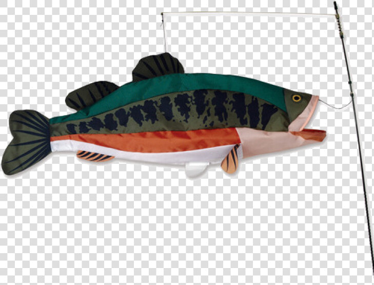 Image Of Large Mouth Bass Swimming 3d Fish   3d Fish Kite  HD Png DownloadTransparent PNG